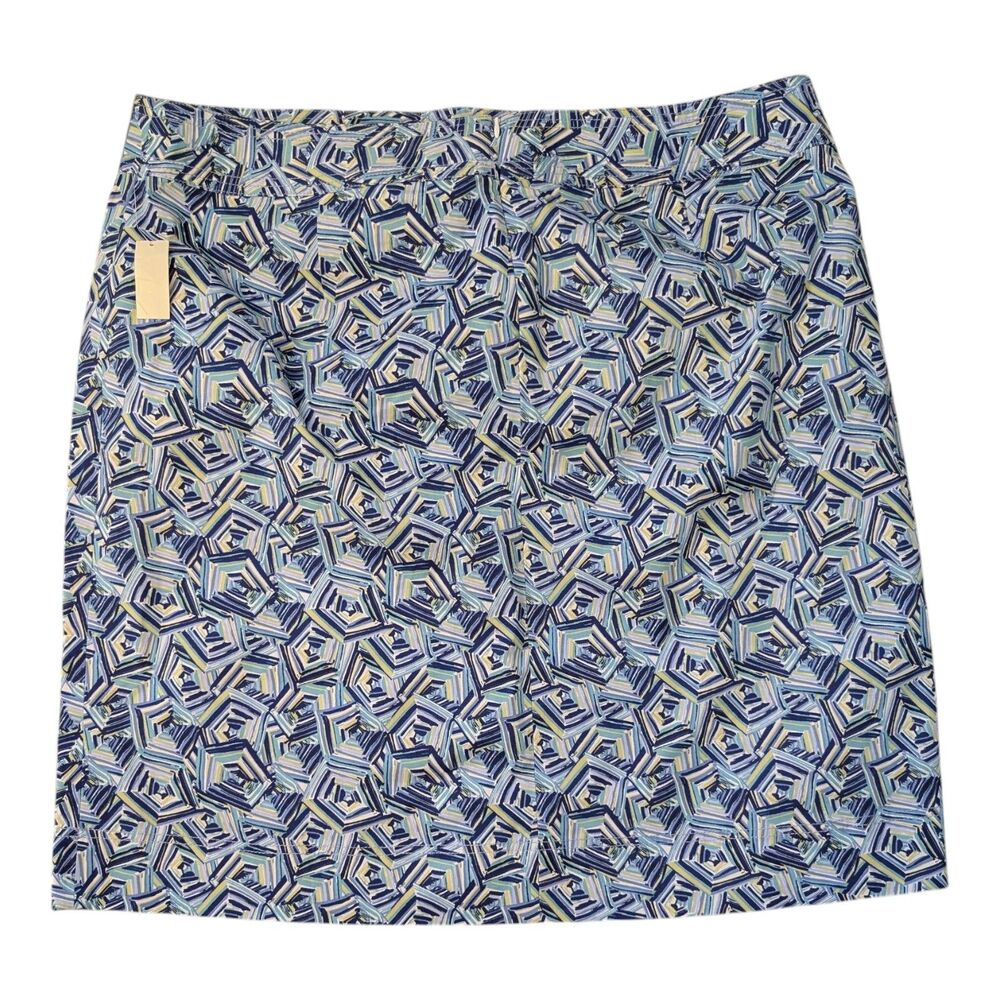 Talbots Woman Skirt Size 20W  Casual Straight Blue & Green NWT